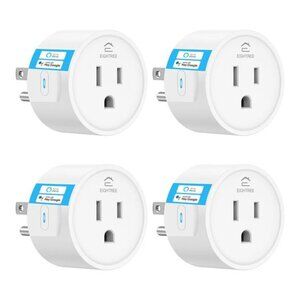 Smart Plug WiFi Outlet Works with Alexa Google Home Remote Control Timer 4 Pack